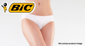 Imagen difundida de ropa interior Bic (no real)