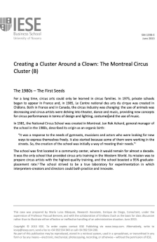 Creating a Cluster around a Clown: The Montreal Circus Cluster